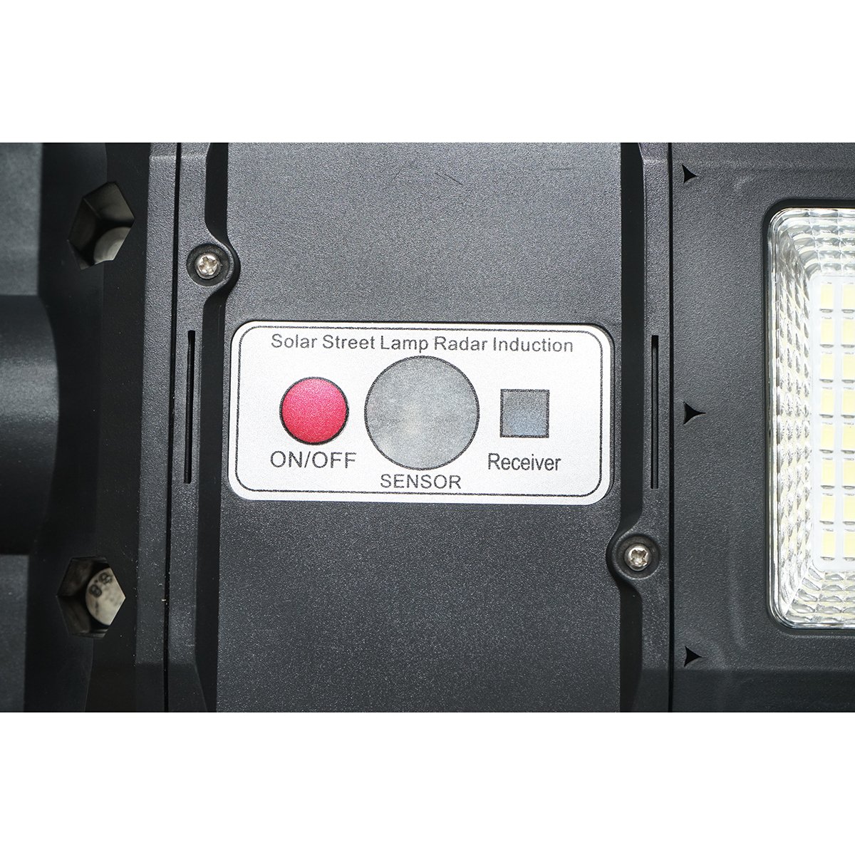 Lampa solara LED 600W cu panou solar 18W, baterie LifePo4 3.2V/15Ah, 6500K, 2090lm, senzor de miscare, telecomanda IP65 Breckner Germany